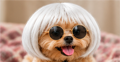 The Wiggle Wig™ Funny Pet Wig Headband