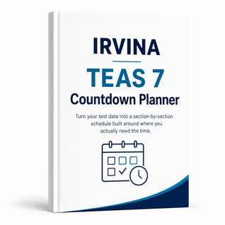 TEAS 7 Countdown Planner