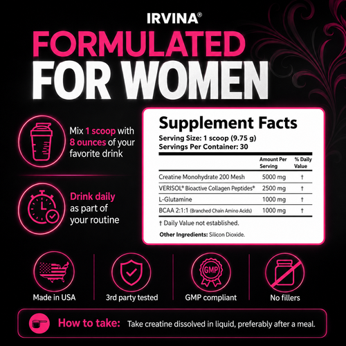 Creatine for Women – Build Strength, Support Skin Glow & Hair Heath, Recover Faster