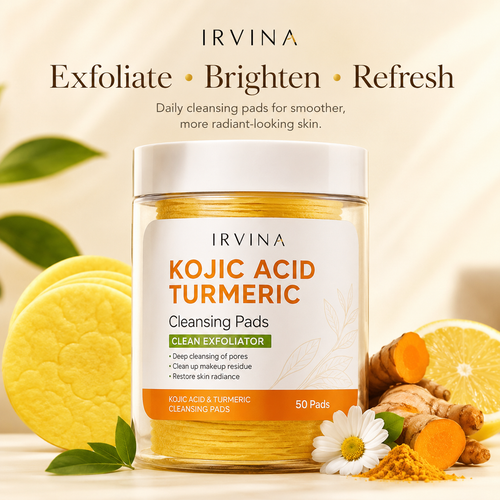 Acid Turmeric Cleansing Wipe Pads Exfoliate for Acne and Dark Spots
