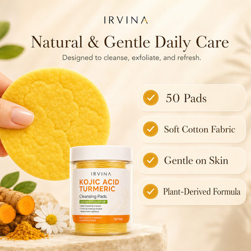 Acid Turmeric Cleansing Wipe Pads Exfoliate for Acne and Dark Spots