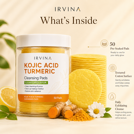 Acid Turmeric Cleansing Wipe Pads Exfoliate for Acne and Dark Spots