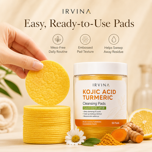 Acid Turmeric Cleansing Wipe Pads Exfoliate for Acne and Dark Spots