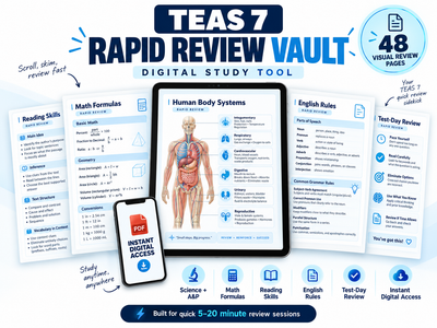 TEAS 7 Rapid Review Vault